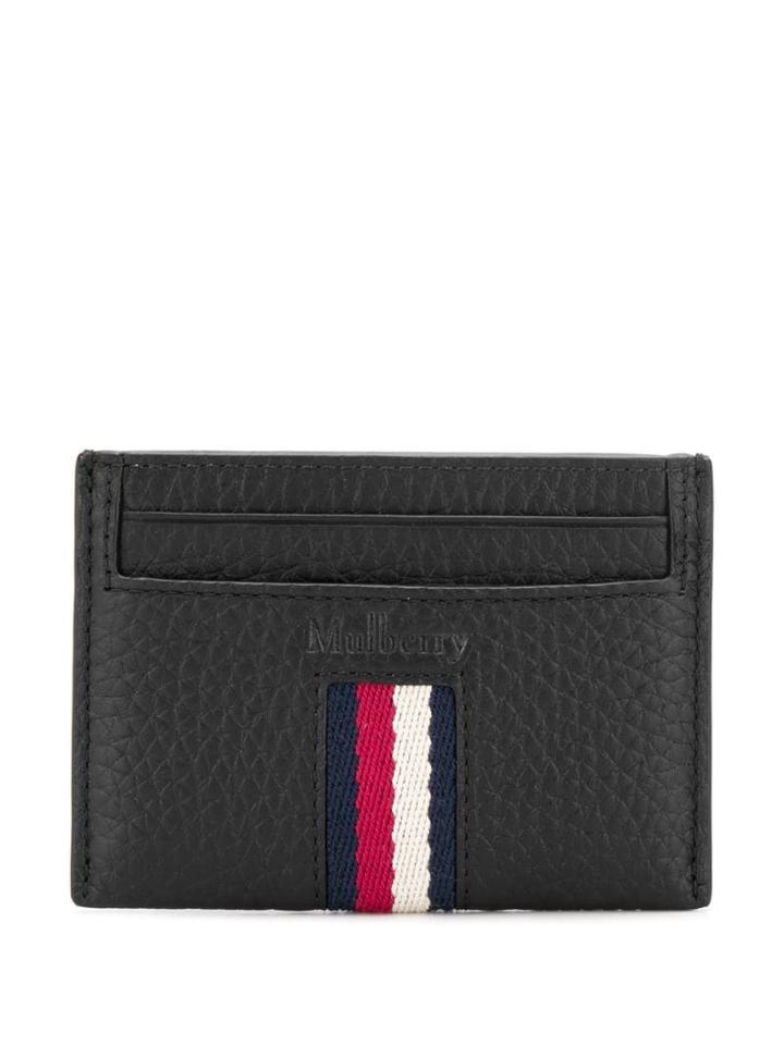Mulberry Stripe Detail Cardholder - Black