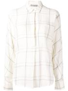 Vince Checked Shirt - White