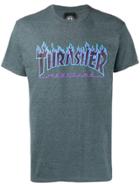 Thrasher Logo Print T-shirt - Grey