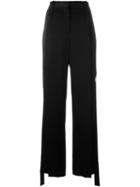 Givenchy Wide Leg Trousers, Women's, Size: 38, Black, Viscose/acetate/silk/silk