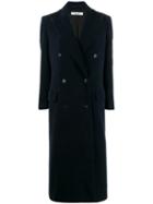 Katharine Hamnett London Simona Moleskin Long Coat - Blue