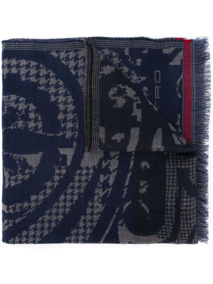 Etro Houndstooth Pattern Scarf