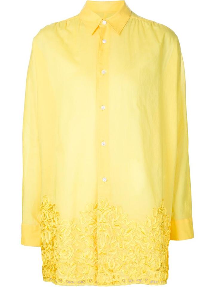 Junya Watanabe Comme Des Garçons Floral Embroidered Shirt