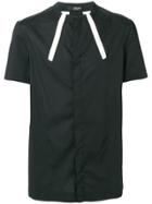 Tom Rebl Fitted Mandarin Shirt - Black