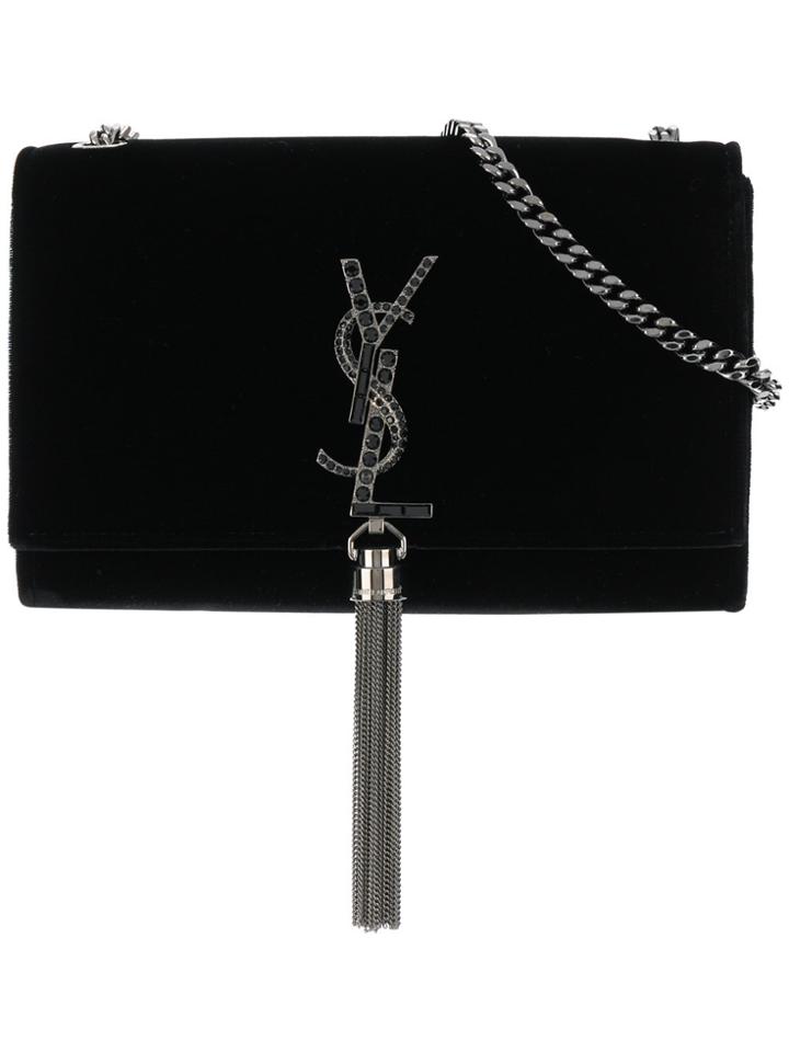 Saint Laurent Small Classic Kate Chain Wallet - Black