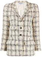 Chanel Pre-owned 1990's Checked Tweed Jacket - Neutrals