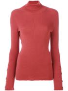 See By Chloé Classic Roll-neck Sweater - Pink & Purple