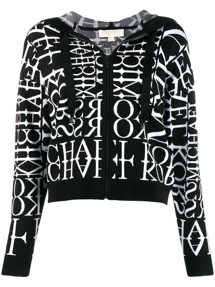 Michael Kors Collection Zipped Up Cardigan - Black