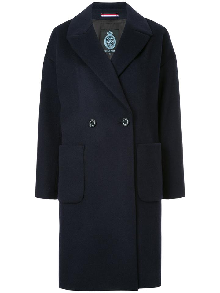 Guild Prime Double Breasted Coat - Blue