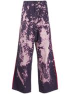 Needles Demin Bleach Trousers - Purple