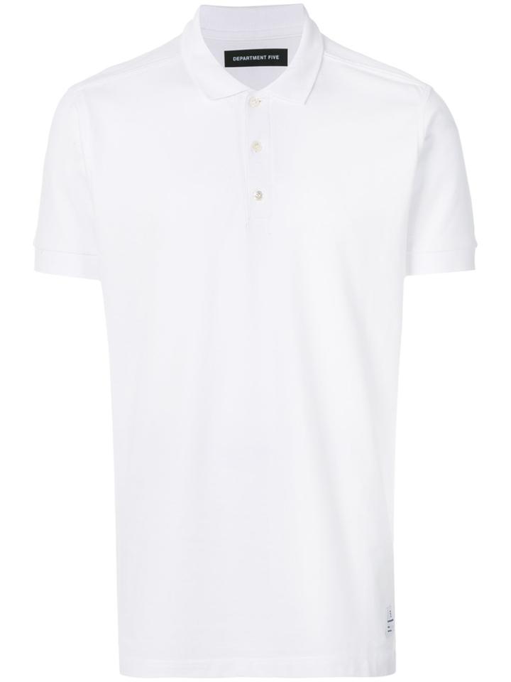 Department 5 Classic Short-sleeve Polo Top - White