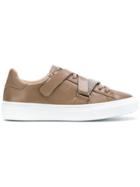 Fabiana Filippi Embellished Touch Strap Sneakers - Brown