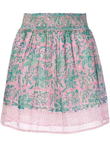 Alicia Bell Smocked Skirt - Green