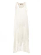 Faith Connexion Lace Hem Sleeveless Dress, Women's, Size: Xs, White, Cotton/polyamide/silk