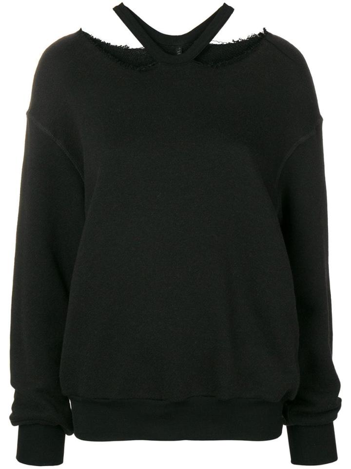 Unravel Project Choker Detail Jumper - Black
