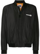 Les Hommes Urban Logo Bomber Jacket - Black