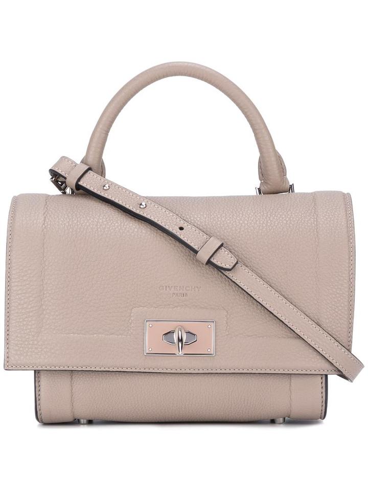 Givenchy Small Shark Shoulder Bag, Women's, Brown, Calf Leather