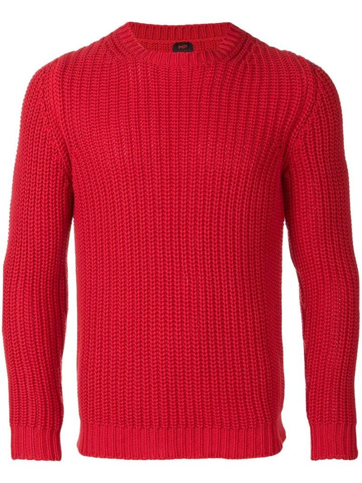 Mp Massimo Piombo Ribbed-knit Sweater - Red