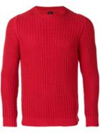 Mp Massimo Piombo Ribbed-knit Sweater - Red