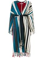 Cristaseya Mexican Striped Coat - Multicolour