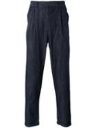 Denim Tapered Trousers - Men - Cotton - 52, Blue, Cotton, Emporio Armani