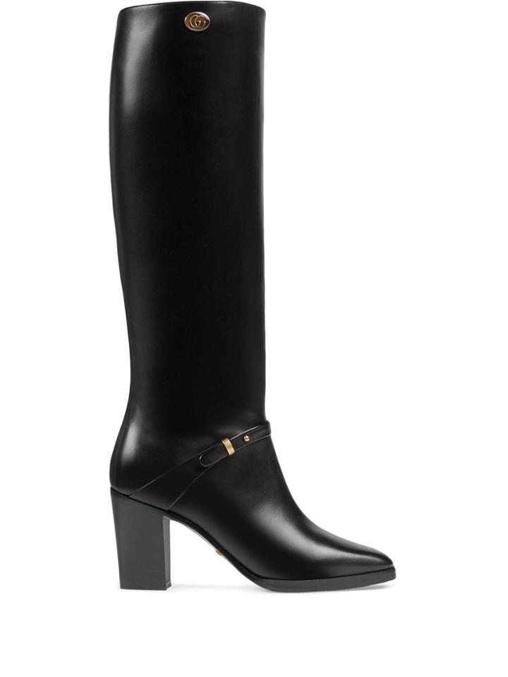 Gucci Chunky Heel 75mm Boots - Black