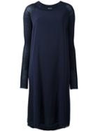 Kristensen Du Nord Flared Paneled Dress, Women's, Size: 1, Blue, Silk/spandex/elastane