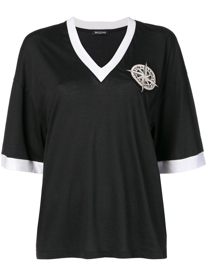 Balmain Loose Fit T-shirt - Black