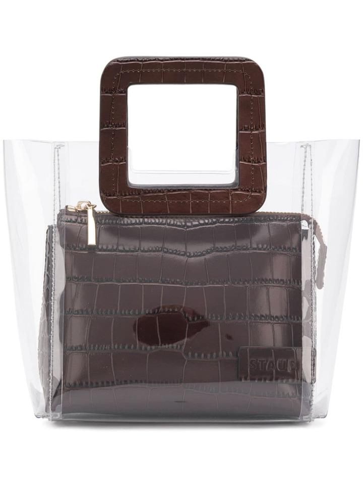 Staud See-through Mini Bag - Brown