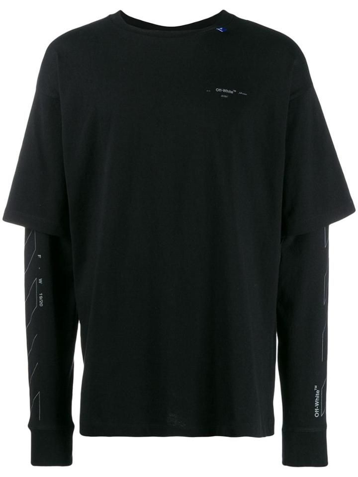 Off-white Layered Arrows Print T-shirt - Black