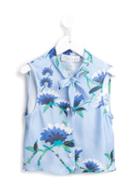 Señorita Lemoniez Floral Print 'thirlmere' Blouse, Girl's, Size: 10 Yrs, Blue