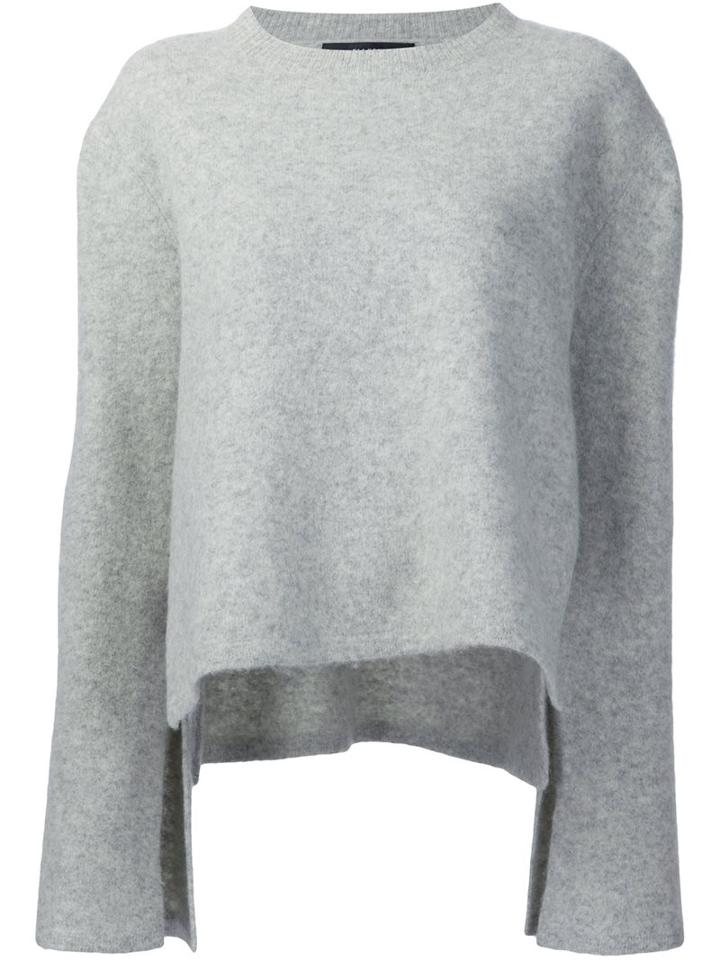 Ellery Lateral Slits Pullover, Women's, Size: Small, Grey, Merino