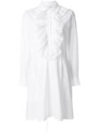 Chloé Ruffled Cotton Day Dress - White