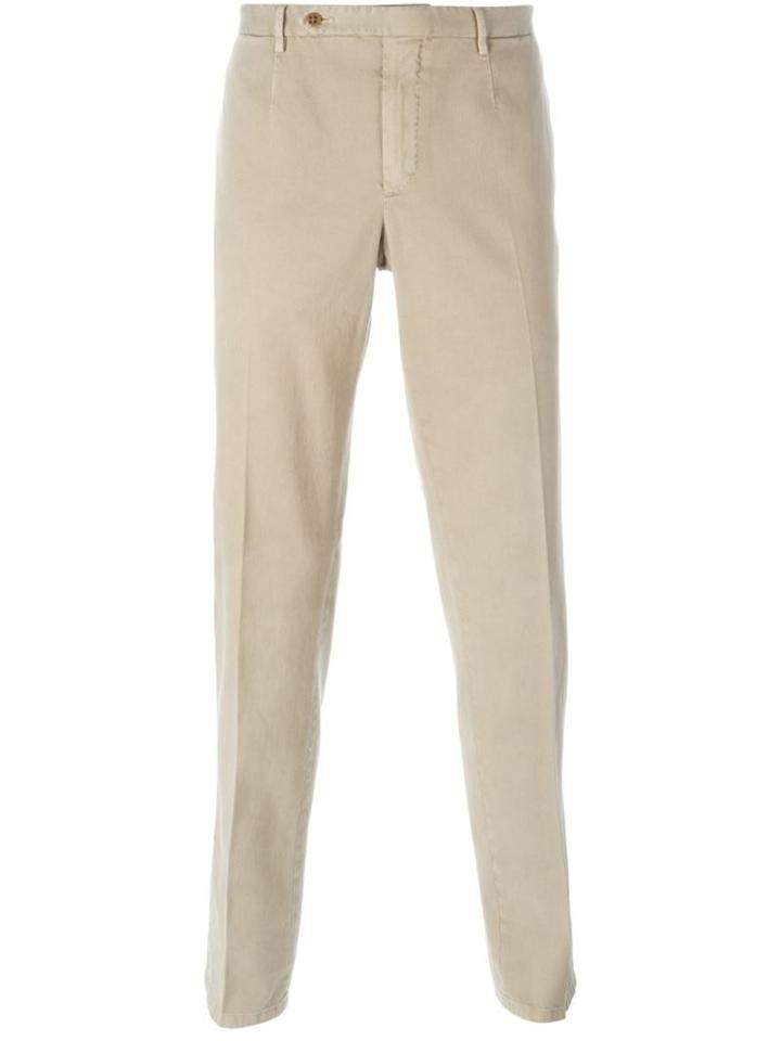 Boglioli Stretch Chino Trousers, Men's, Size: 46, Nude/neutrals, Cotton/spandex/elastane