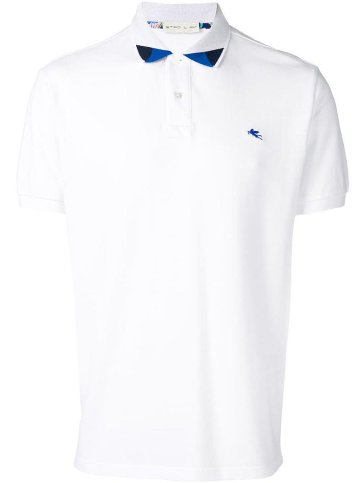 Etro Contrast Collar Polo Shirt - White