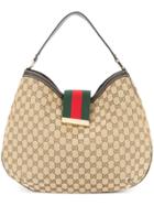 Gucci Vintage Shelly Line Hand Tote Bag - Brown