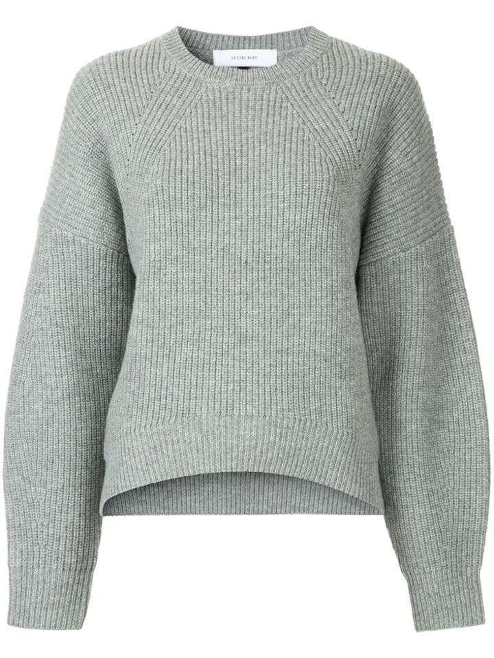 Le Ciel Bleu Chunky Jumper - Grey