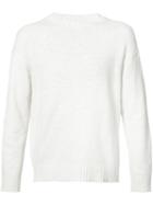 Tomorrowland - Crewneck Sweater - Men - Cotton/polyurethane - M, White, Cotton/polyurethane