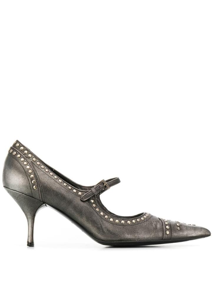 Prada Pre-owned 2000's Studded Pumps - Grey