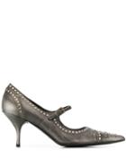 Prada Pre-owned 2000's Studded Pumps - Grey