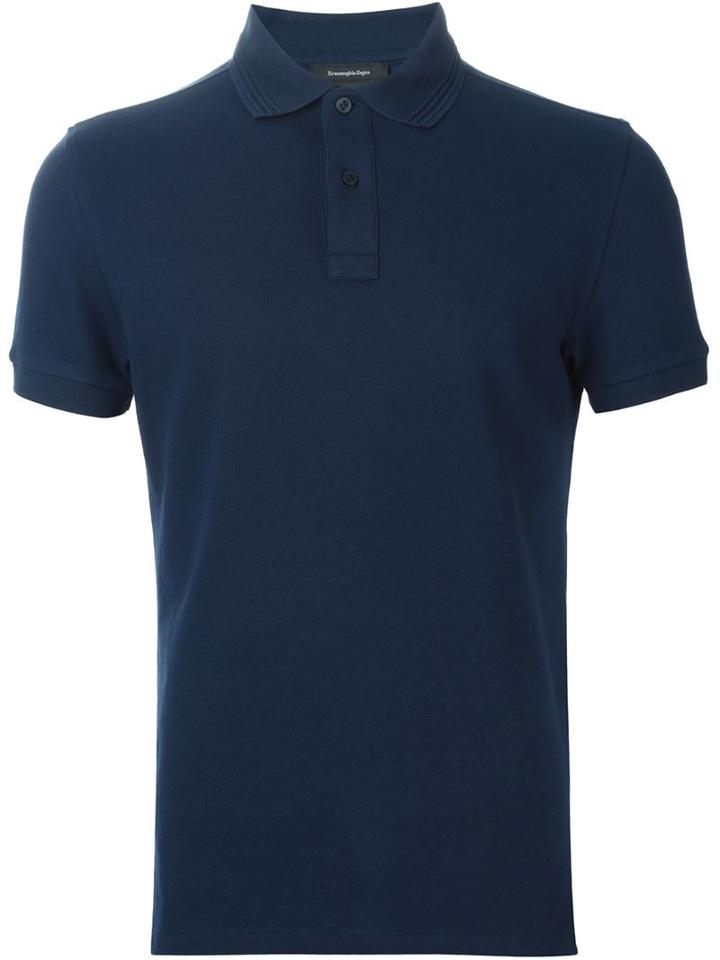 Ermenegildo Zegna Polo Ribbed Neck Shirt