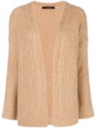 Incentive! Cashmere Open Front Cardigan - Neutrals