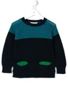 Stella Mccartney Kids Striped Detail Jumper, Boy's, Size: 6 Yrs, Blue