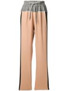 Nº21 Contrast Panel Track Pants - Neutrals