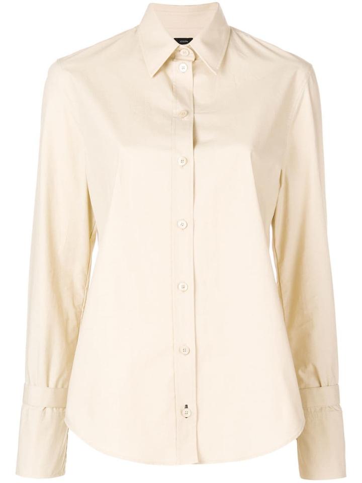 Joseph Curved Hem Shirt - Neutrals