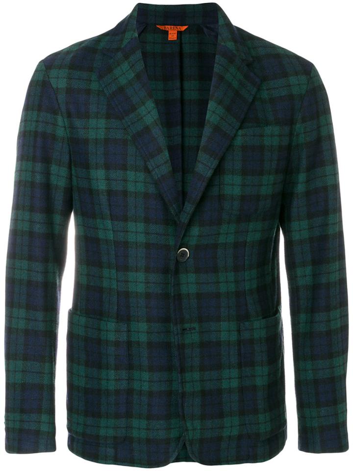 Barena Checked Blazer - Green