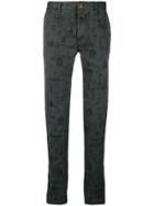 Incotex Printed Chino Trousers - Grey