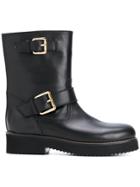 L'autre Chose Elasticated Side Boots - Black