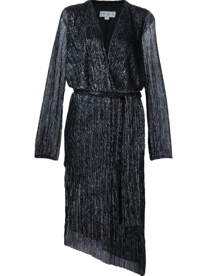 Rebecca Vallance 'paparazzi' Draped Detail Dress, Women's, Size: 6, Black, Polyester