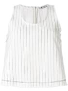 T By Alexander Wang Flared Tank Top - White